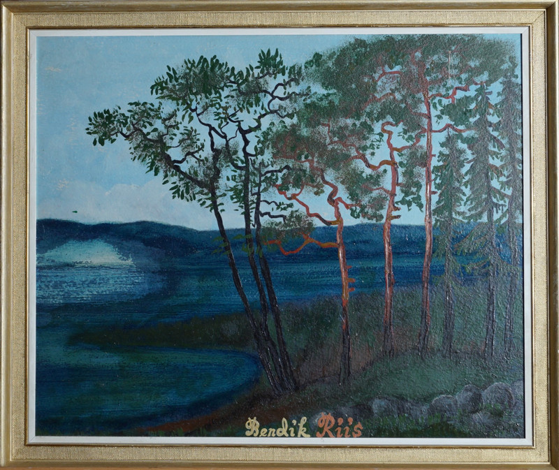 Riis, Bendik (1911-1988), Landskap med furutrær