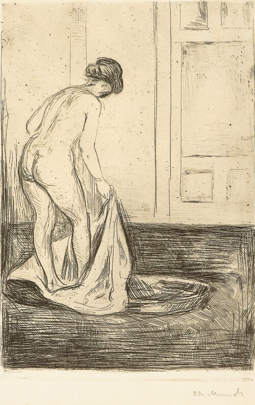 Woman Taking a Bath