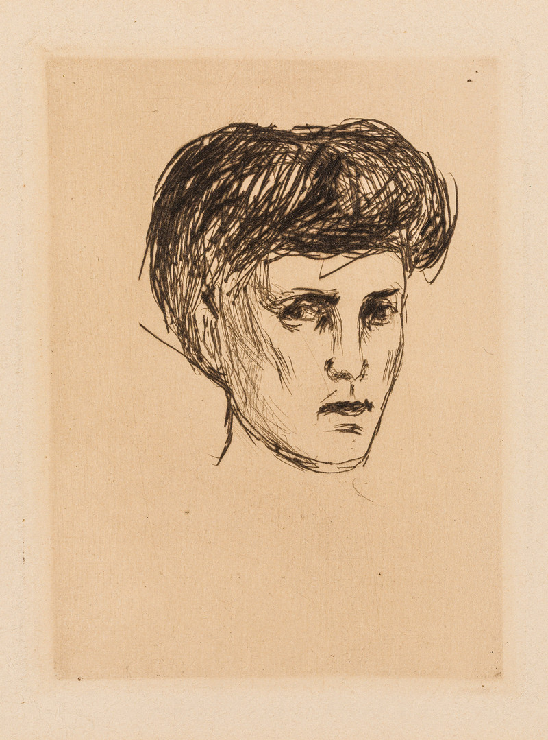 Munch, Edvard (1863-1944), Kvinnehode (1907)