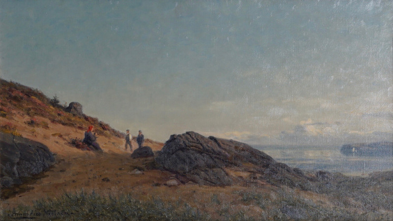 Nielsen, Amaldus Clarin (1838-1932), Fra Hobdeheien ved Mandal 1922
