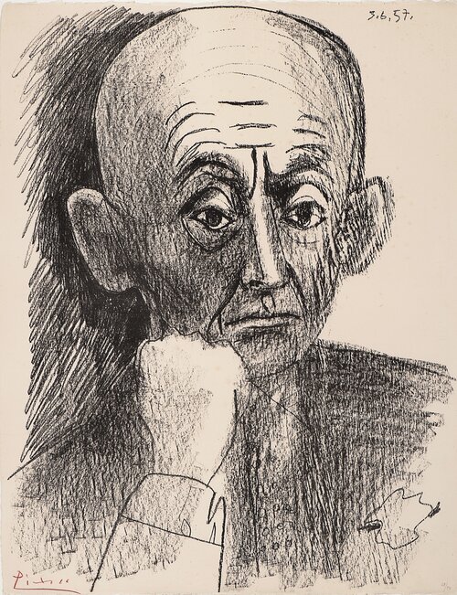 Portrait of D. H. Kahnweiler, II 1957