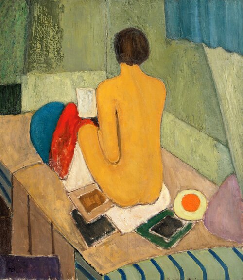 Seated Nude in Interior
