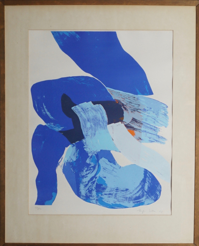 Sitter, Inger (1929-2015), Blått 1968