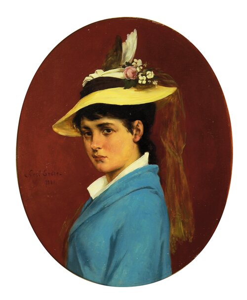 Portrett av en ung dame 1880