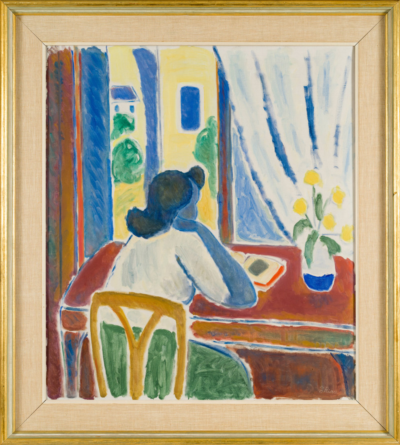 Rian, Johs. (1891-1981), Kvinne i interiør