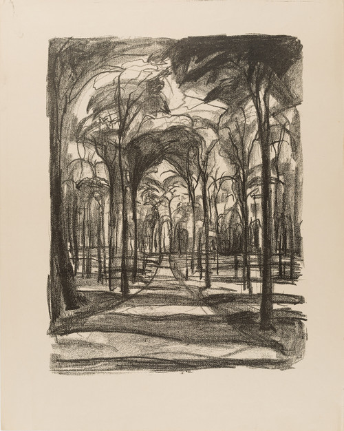 Munch, Edvard, Skog ved Wiesbaden (1921-22)