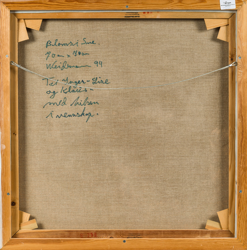 Weidemann, Jakob (1923-2001), Blomst i sne 1994