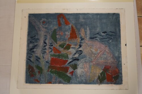 Nesch, Rolf, Familie på stranden, 1940