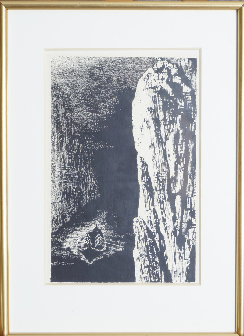 Johnson, Kaare Espolin (1907-1994), Båten og fjellet, 1972