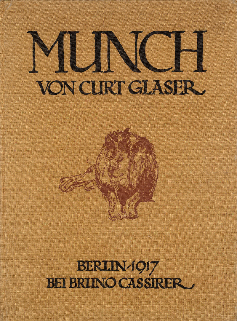 Curt Glaser «Edvard Munch» (1917) med Mannshode (1906)