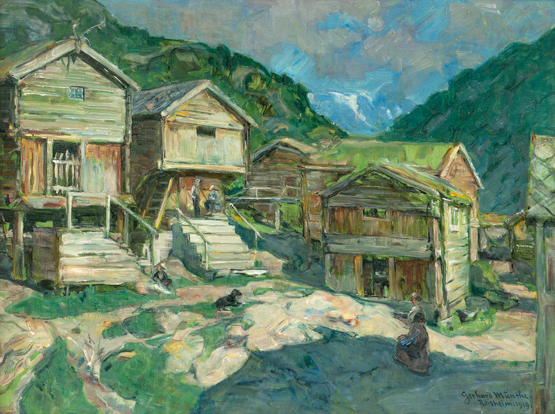 Munthe, Gerhard (1849-1929), Fra Røisheim 1919