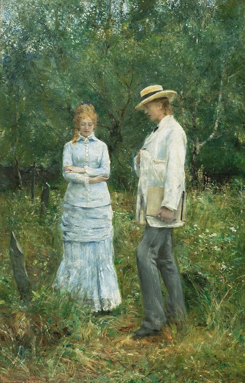 Ung kvinne og mann 1881