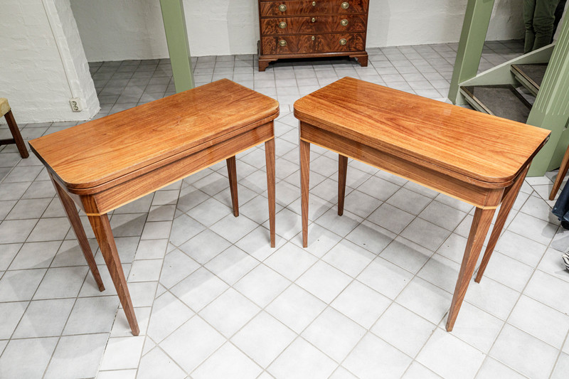 Et par empire spillebord, 1800-tallets første halvdel