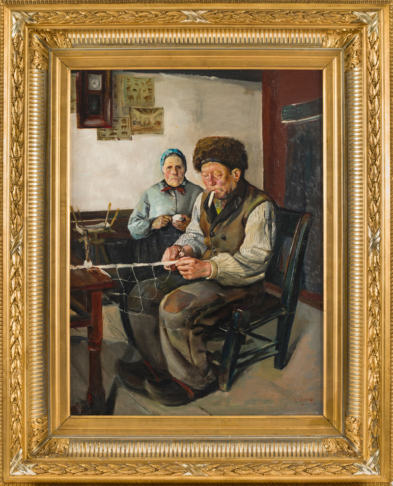 Krohg, Christian (1852-1925), Garnbinderen II