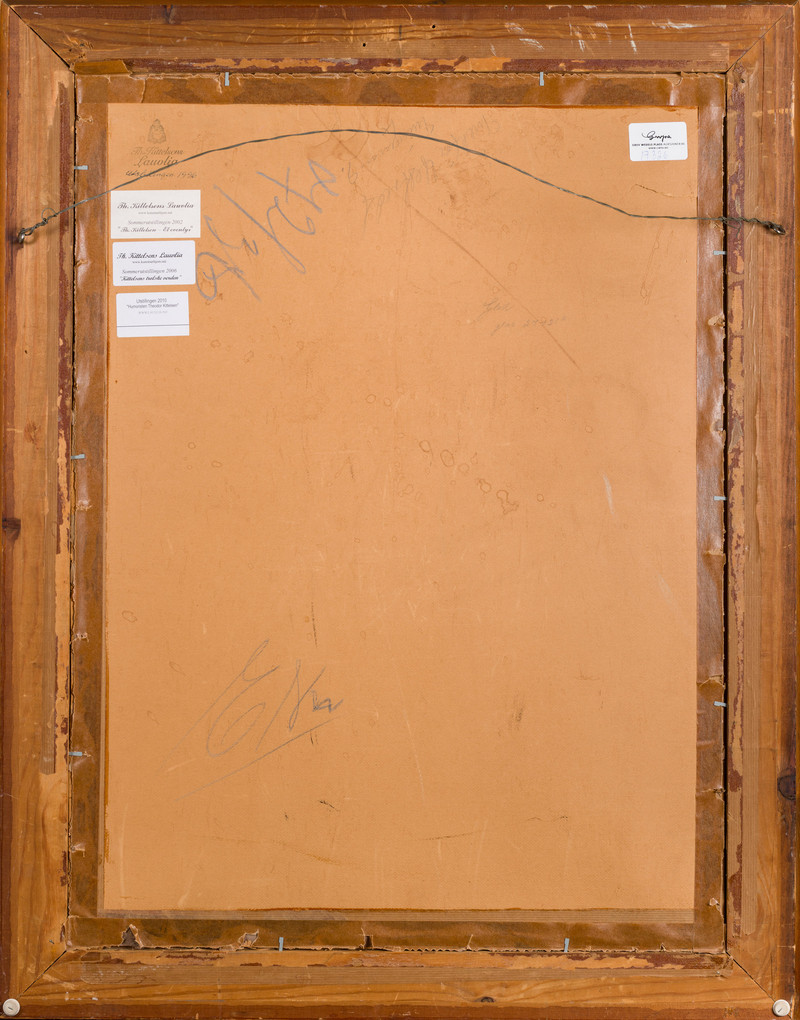 Kittelsen, Theodor (1857-1914), Kjerringa som karet varmen med nesa 1911