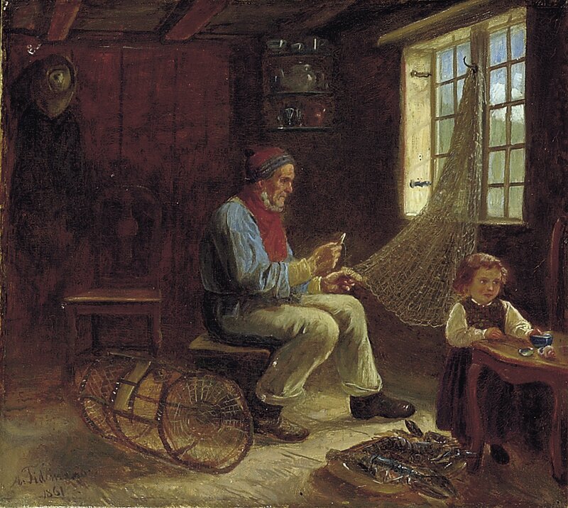 Fiskeren og hans datter 1861
