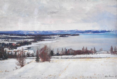Kystlandskap, vinter 1895