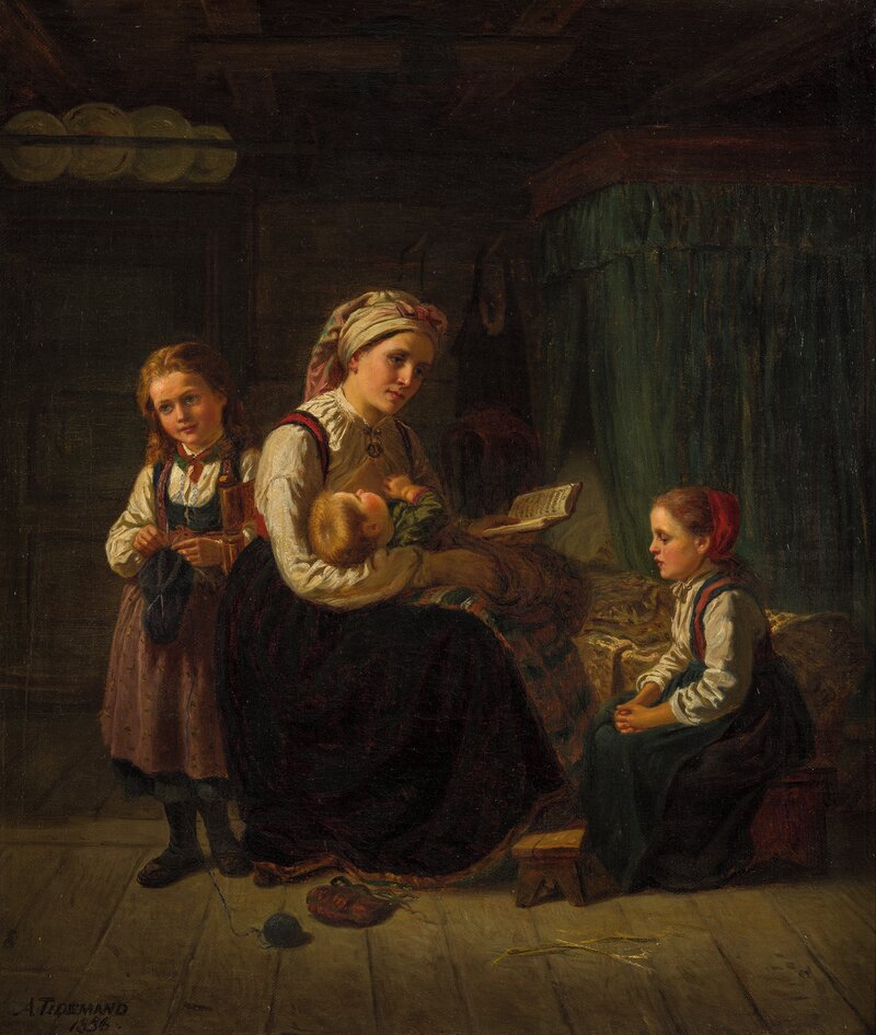 A Mother Teaching 1856