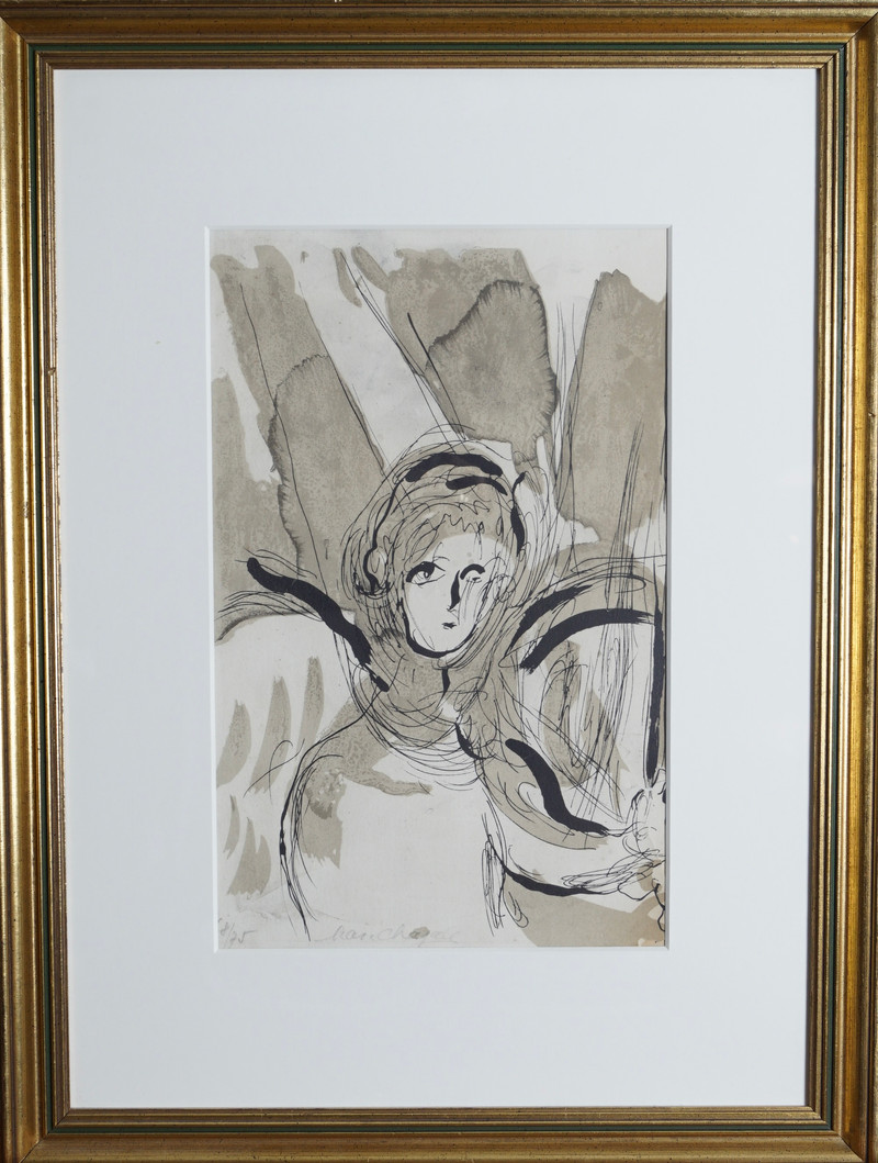 Chagall, Marc (1887-1985), L'ange a l'epee, 1956