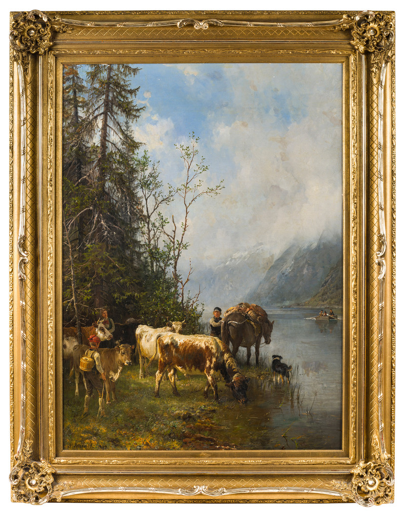 Askevold, Anders (1834-1900), Ved vanningsstedet 1889