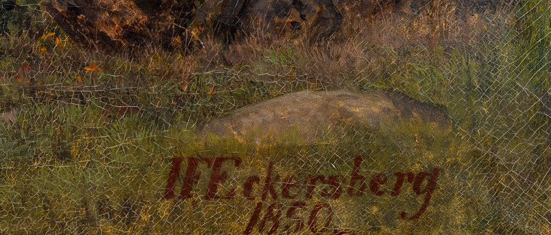 Eckersberg, Johan Fredrik (1822-1870), Nes kirke 1850