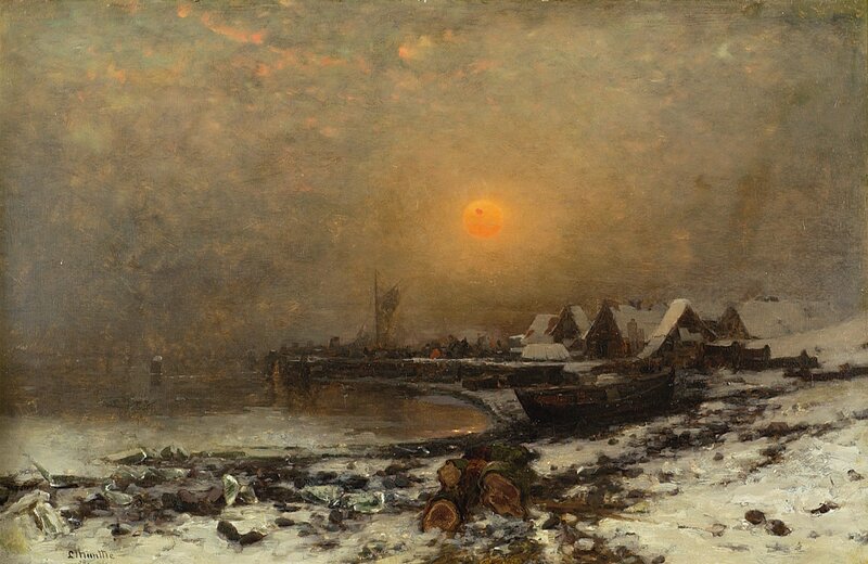 Kystlandskap, vinter 1886