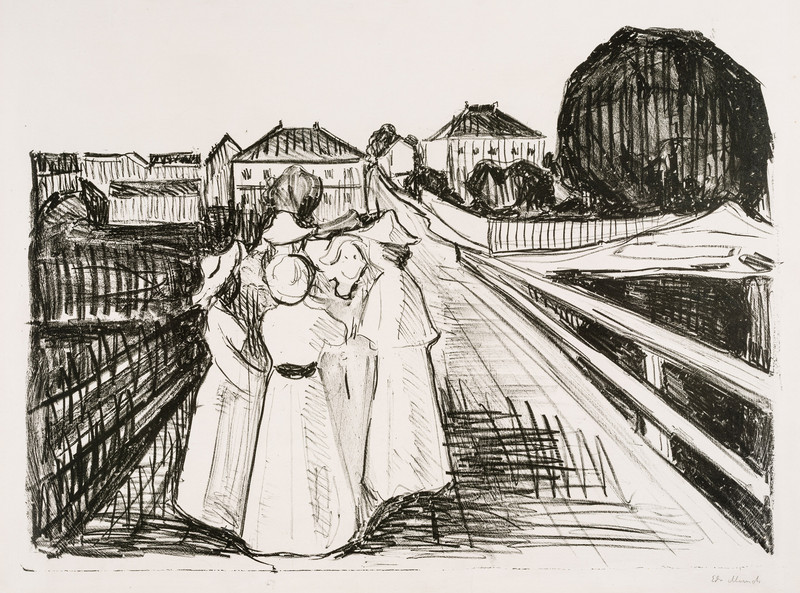 Munch, Edvard (1863-1944), På broen (1912-13)