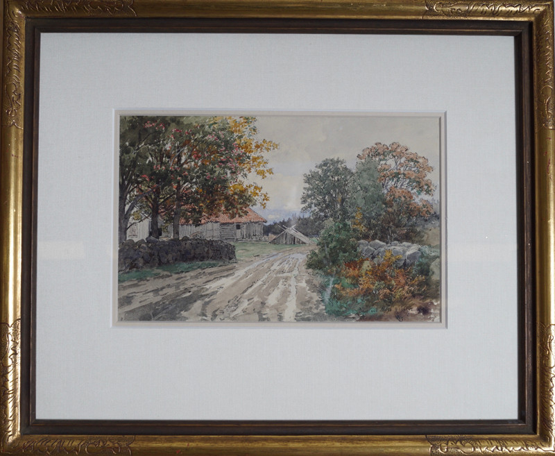 Gude, Hans Fredrik (1825-1903), Gårdsvei 1892