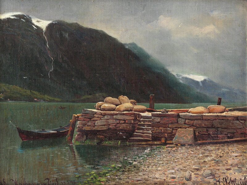 Fra Odda, Hardangerfjorden 1875