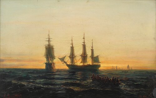 Robåter og seilskuter 1866