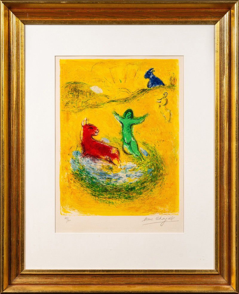 Chagall, Marc (1887-1985), Le Piège à loups, from Daphnis et Chloé, 1961