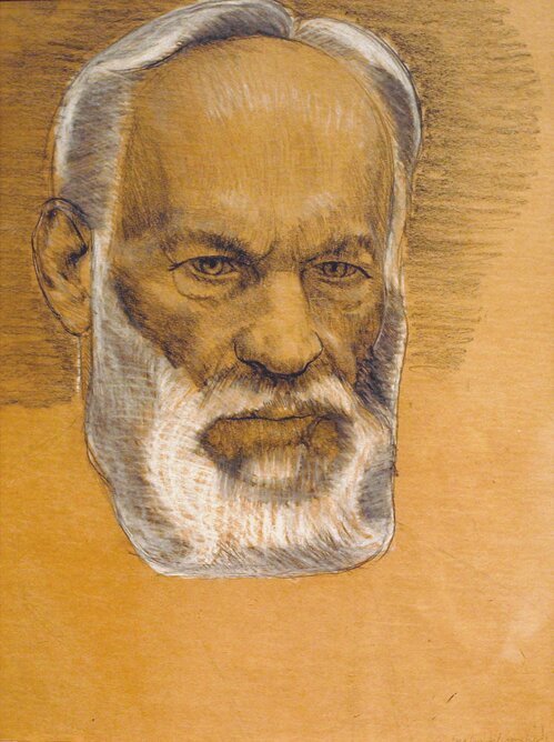 Portrett av faren Erik Werenskiold