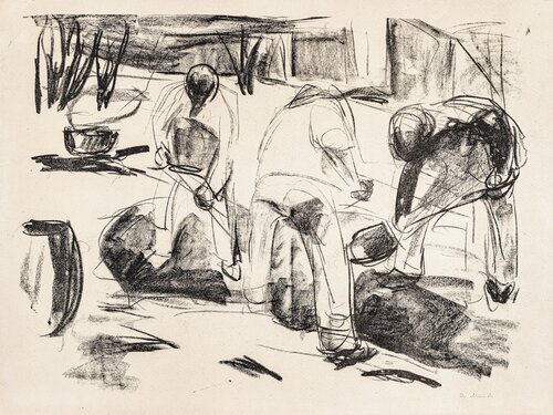 Munch, Edvard, Gatearbeidere, 1920