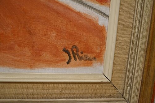 Rian, Johs., Akt ved telefon, ca 1950