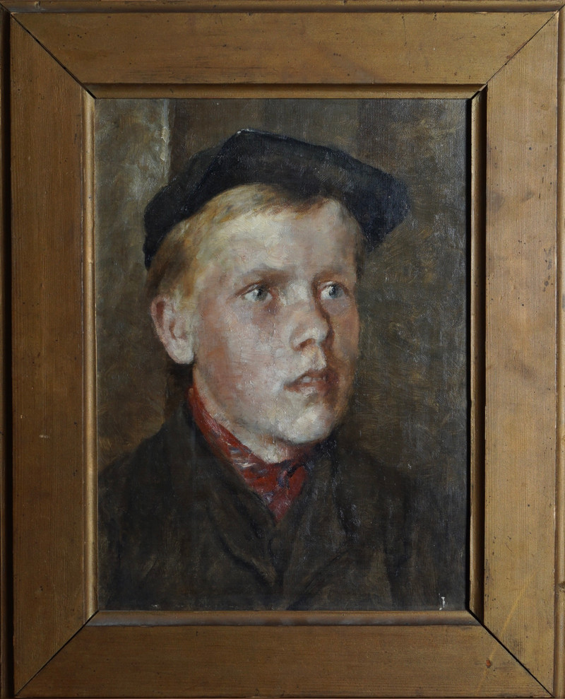 Heyerdahl, Hans (1857-1913), Gutteportrett