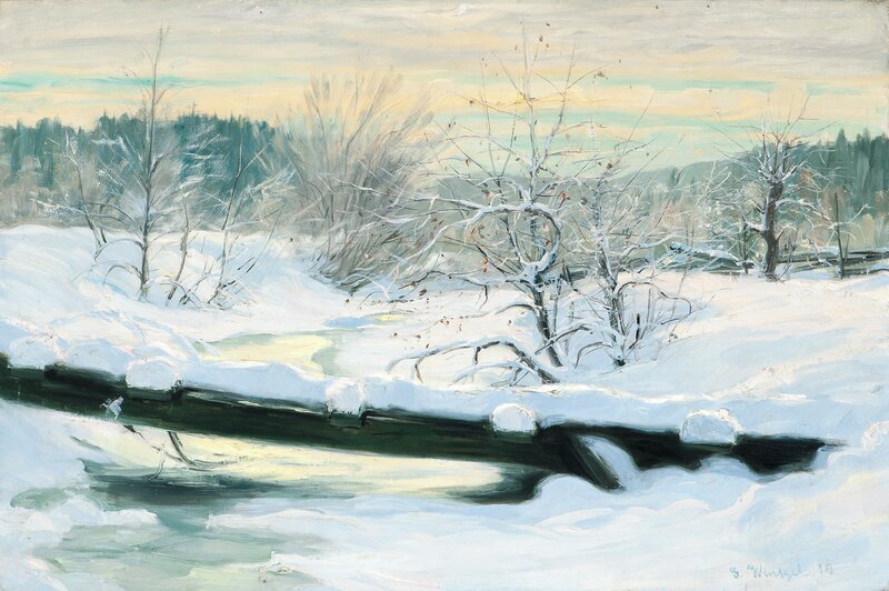 Winter Landscape from Asker 1910