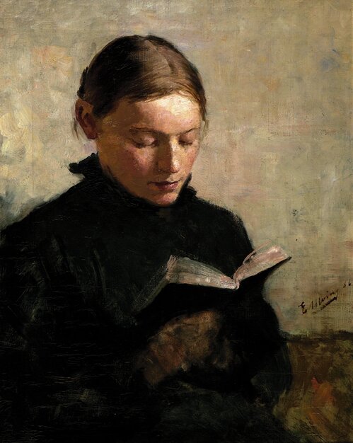 Lesende kvinne 1886