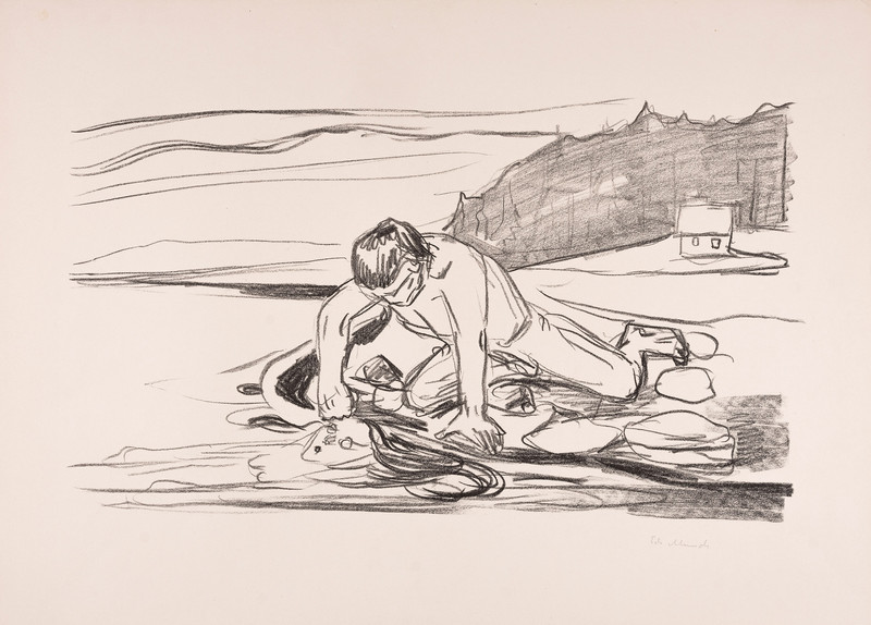 Munch, Edvard (1863-1944), Solgt som kat. 1: Omegas død (1908-09)*
