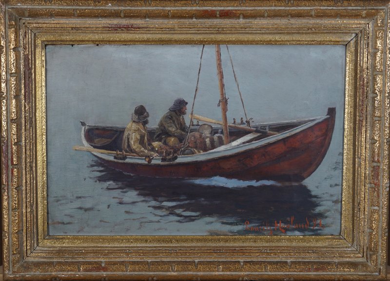 Båt med to fiskere 1893
