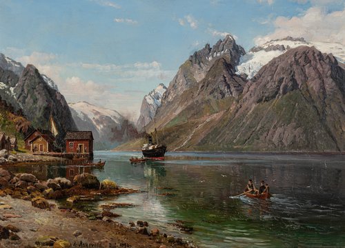 Fjordabåten kommer 1896