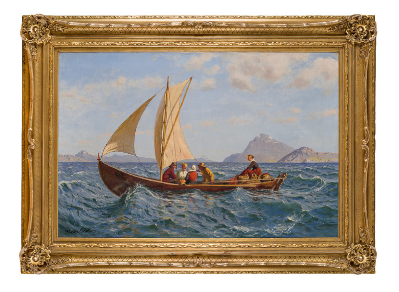 Dahl, Hans (1849-1937), Frisk bris