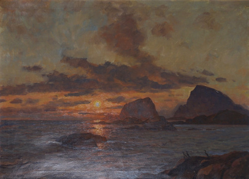 Midnattsol ved Lofoten