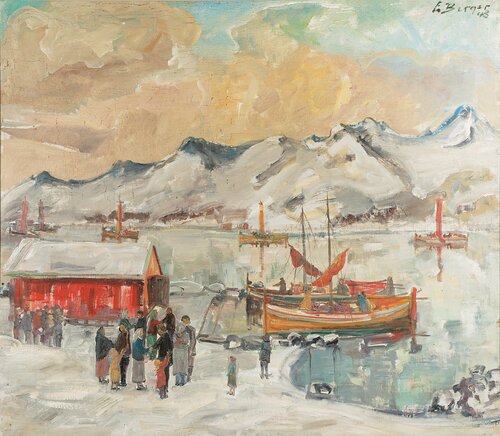Fra et fiskevær i Lofoten 1948