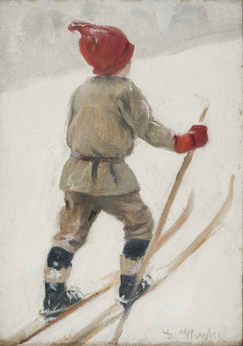 Sledging Boy, Asker 1892