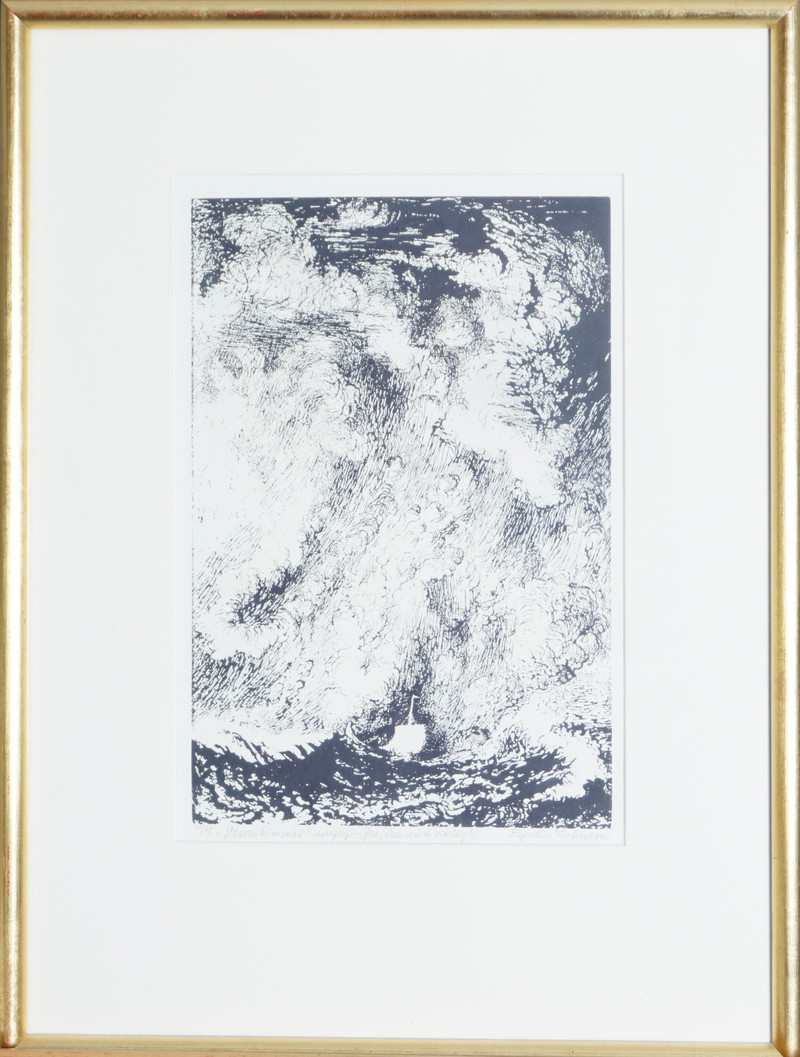 Johnson, Kaare Espolin (1907-1994), Stormhimmel, 1972