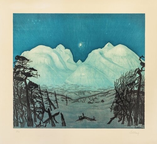 Winter Night in the Mountains of Rondane 1917