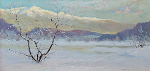 Wentzel, Gustav (1859-1927), Morgensol ved Vang