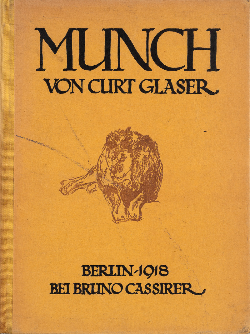 Curt Glaser «Edvard Munch» (1918) med Mannshode (1906)