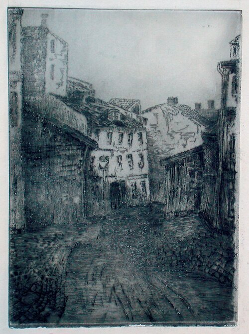 Tussmørke i Strandgaten 1927