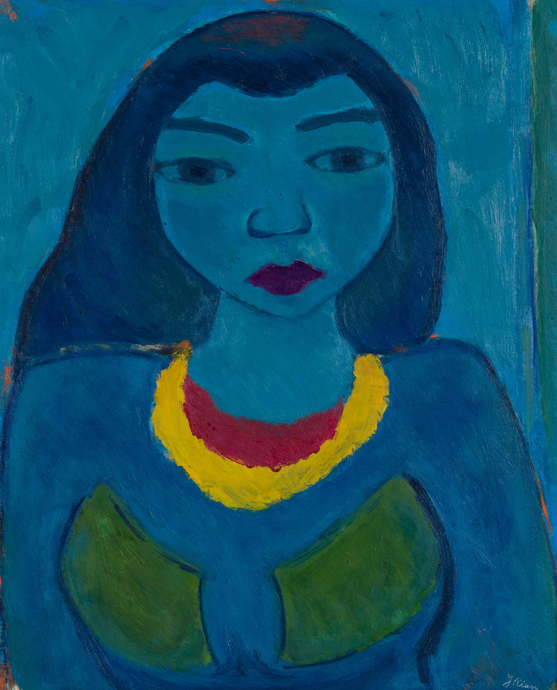 Rian, Johs. (1891-1981), Blå madonna